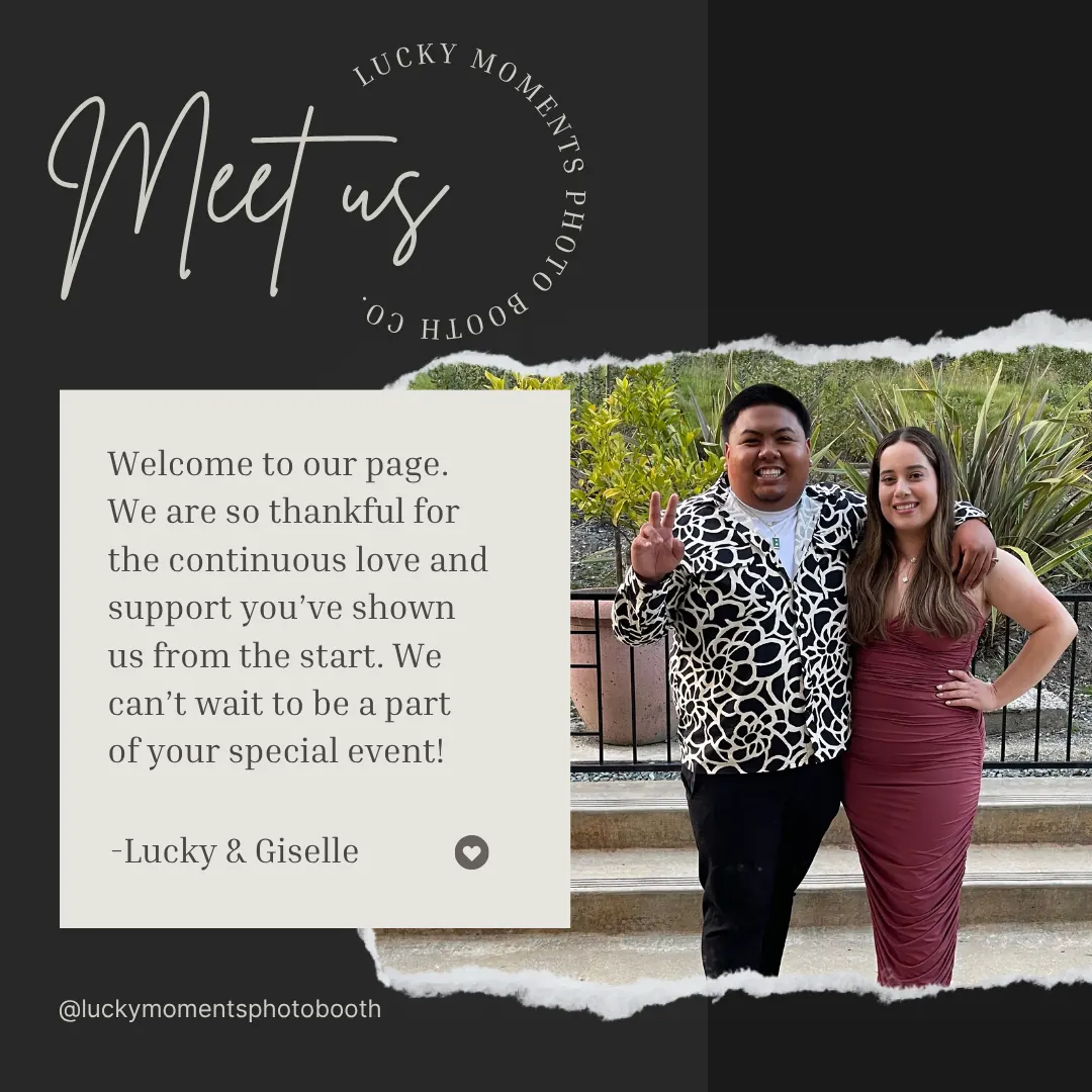 Lucky and Giselle, Lucky Moments Photo Booth Co.